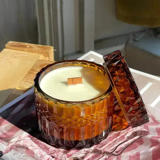 Warm Croissant Jewel Candle