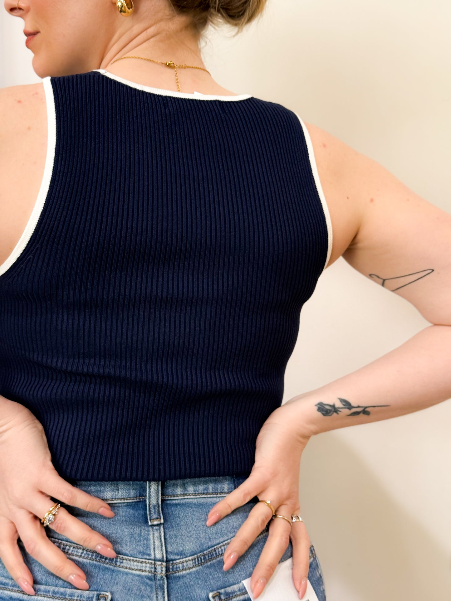 Barker Tank in Navy
