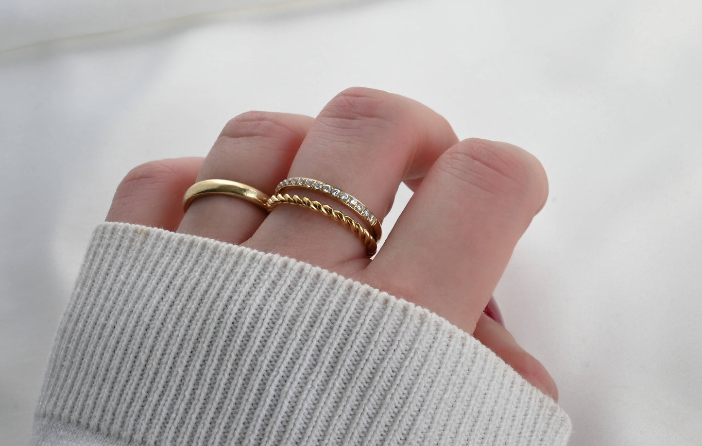 Stacked Double Ring