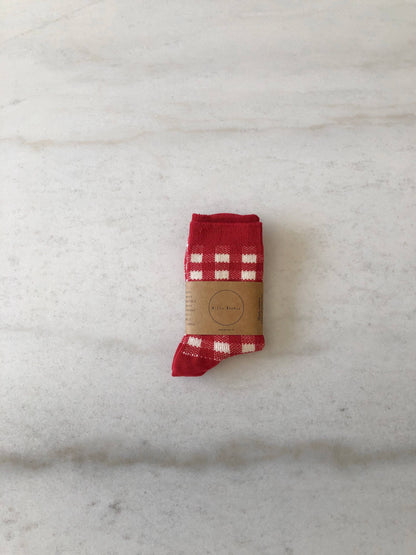 Gingham Socks