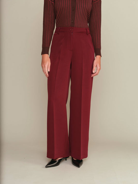 Alex Pants in Burgundy
