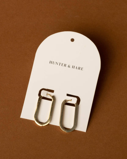 Oval Clasp Hoops