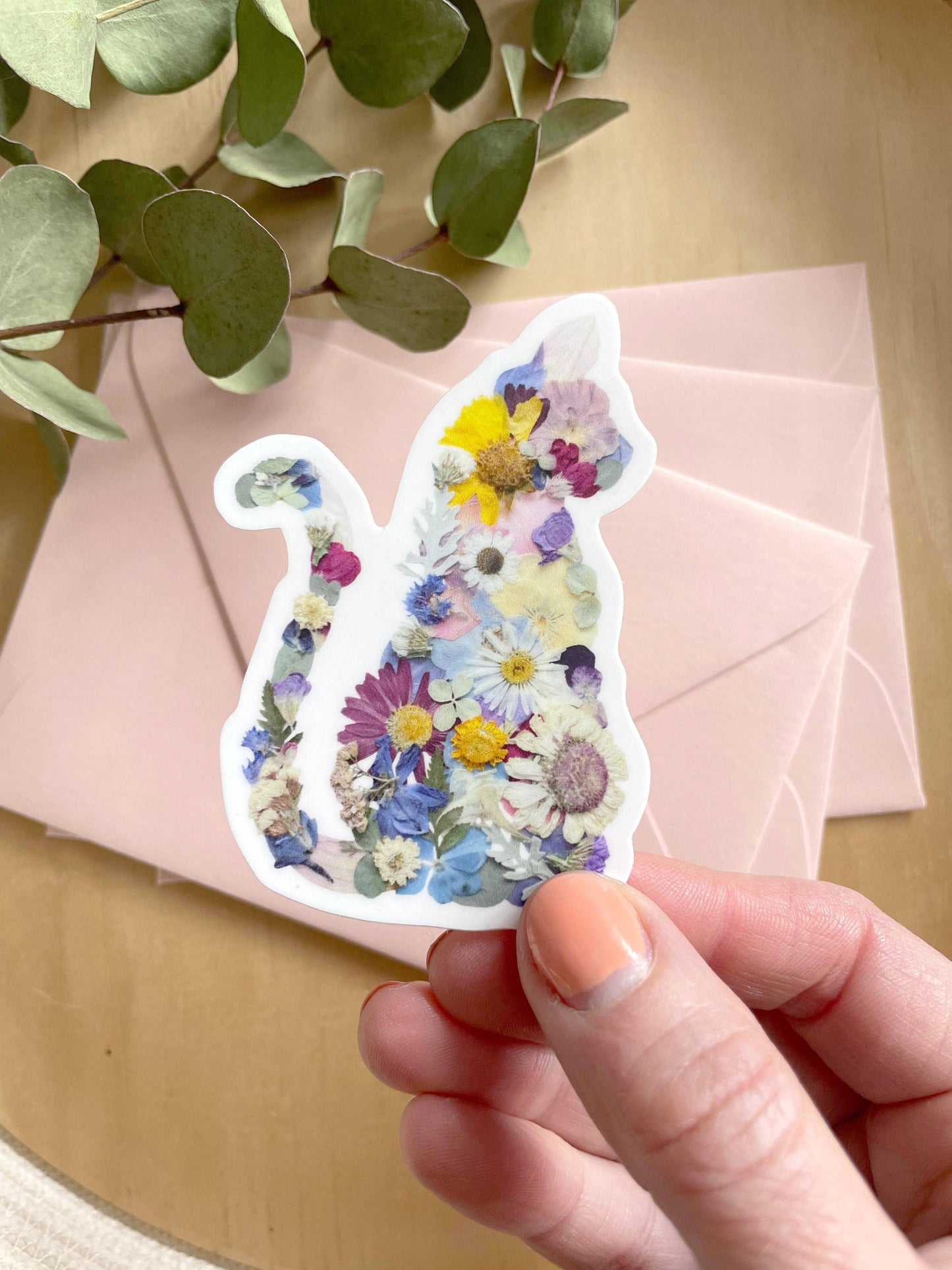 Cat Flower Magnet