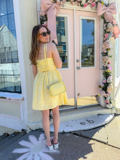 Beachglass Embroidered Mini Dress