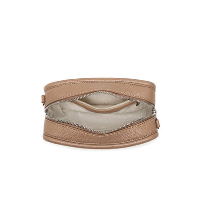 Erika Recycled Vegan Crossbody Bag in Black Pebbled