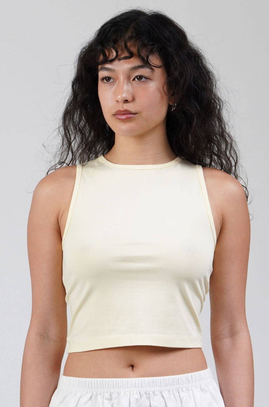 Buttercream High Neck Tank
