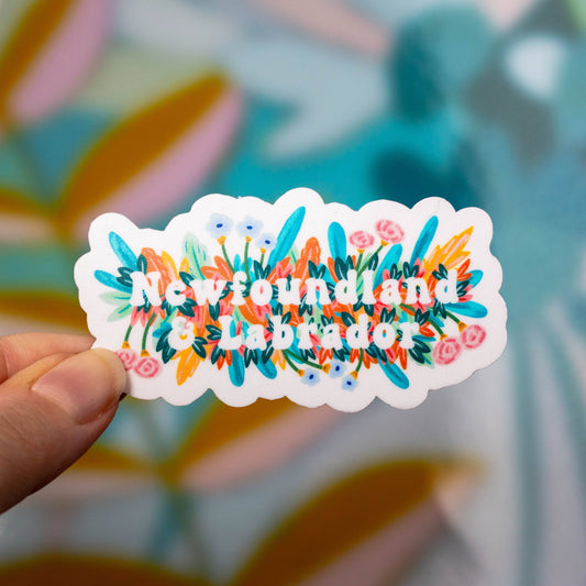 Newfoundland & Labrador Wild Flower Sticker