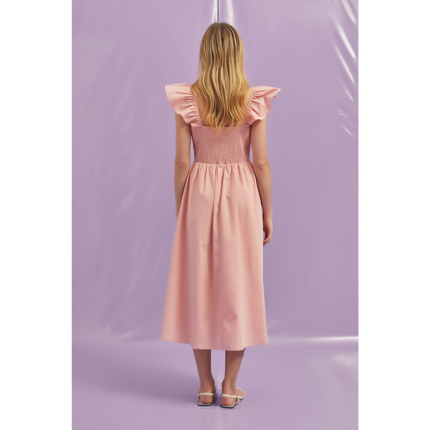 Florence Ruffle Midi Dress