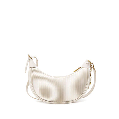Crescent Recycled Vegan Crossbody in Coconut Cream
