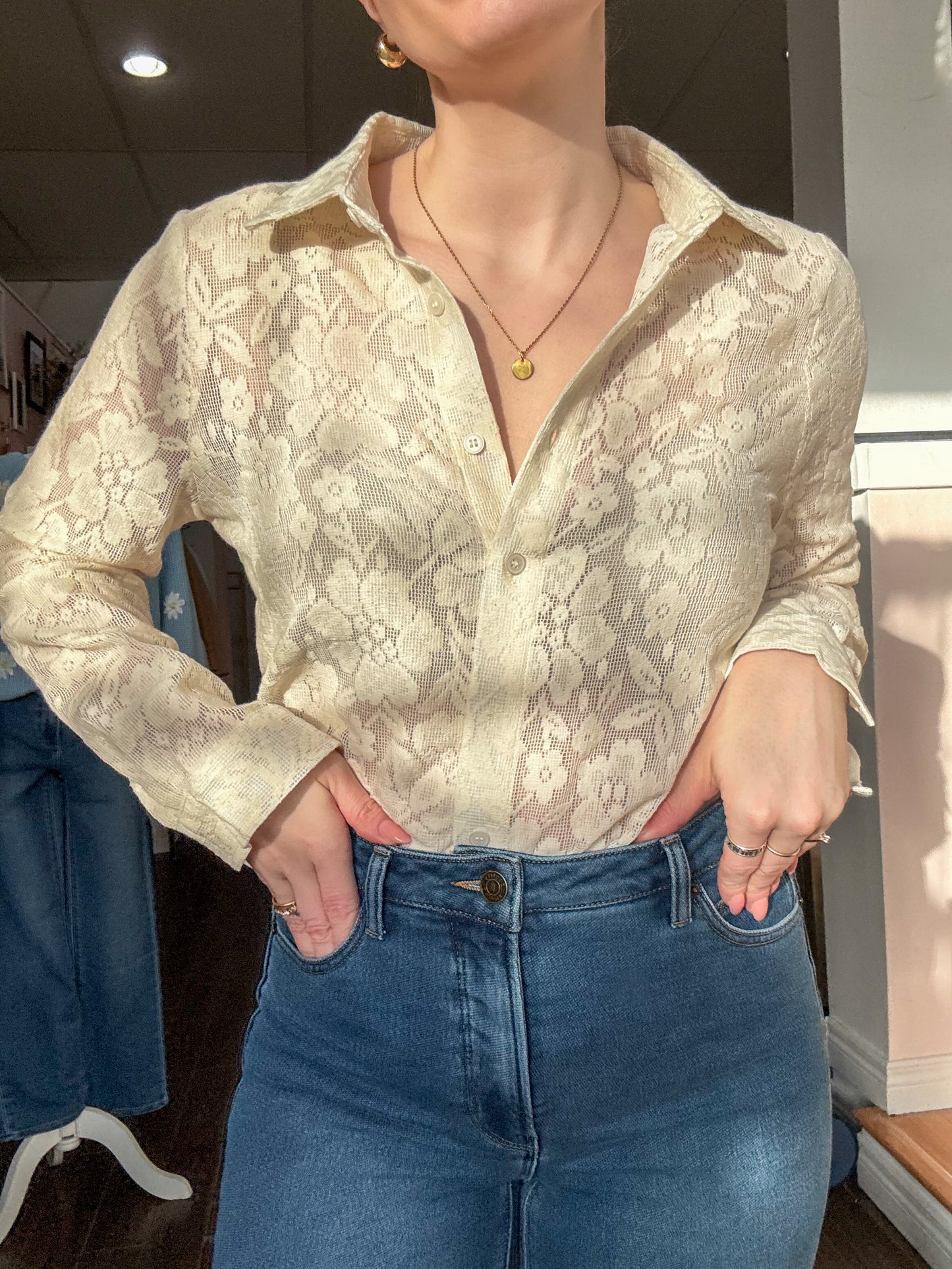 Chloe Floral Lace Top
