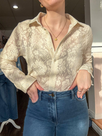 Chloe Floral Lace Top