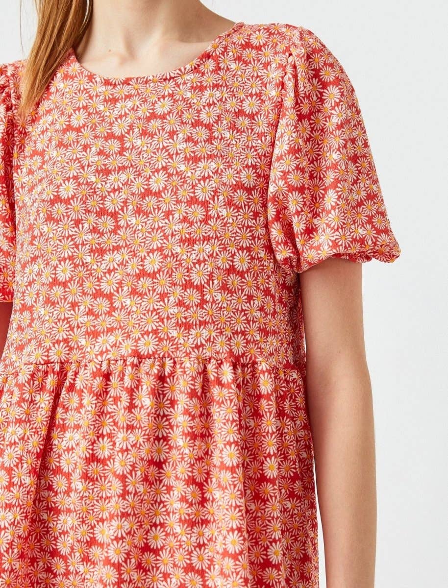 Kimberly Puff Sleeve Mini Dress