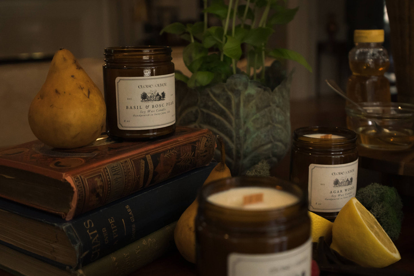 Basil and Bosc Pear Candle
