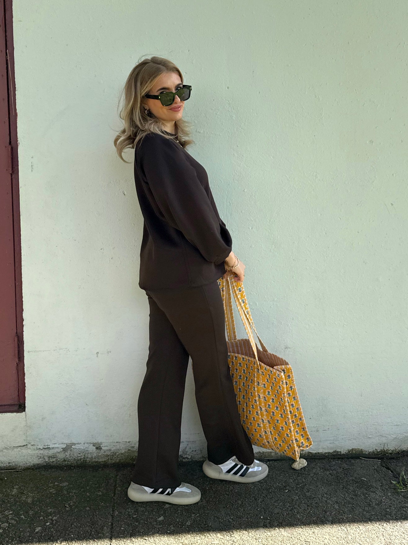 Chocolate Sweatshirt and Jogger Set