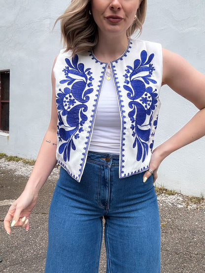 Melinda Embroidered Vest