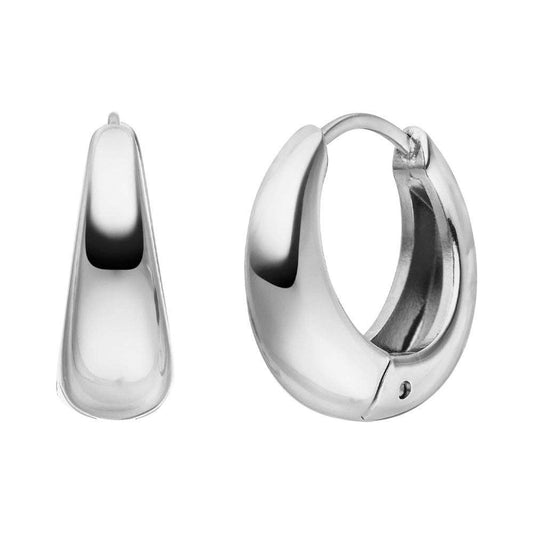 Kate Earrings in Large Silver