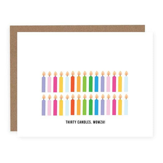 Thirty Candles Wowza Card