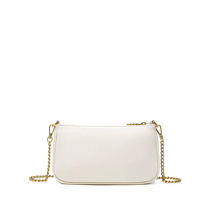 Francine Recycled Vegan Chain Crossbody Bag in Coconut Cream