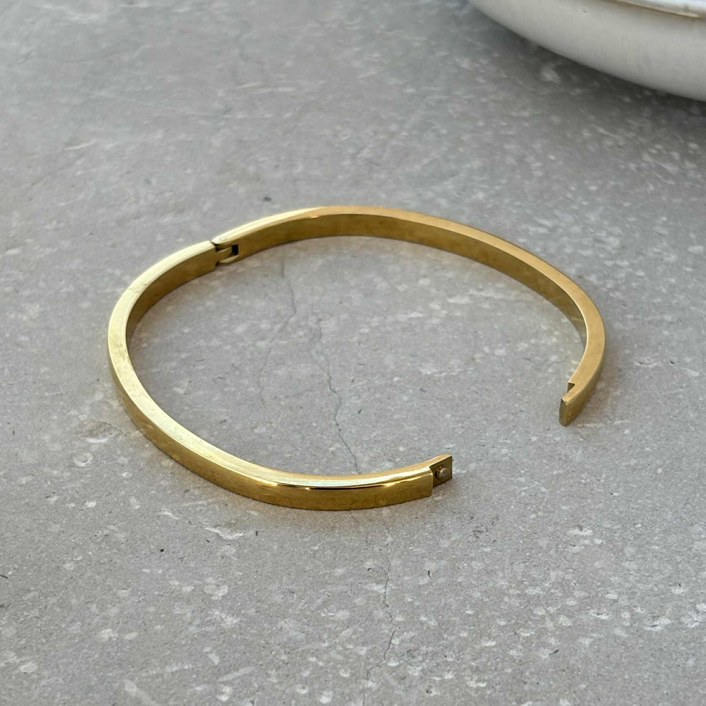Smooth Hinged Bangle Bracelet