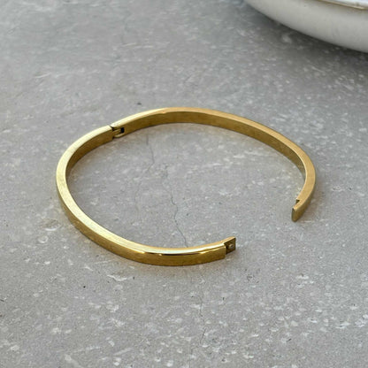 Smooth Hinged Bangle Bracelet