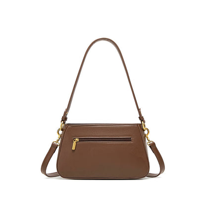 Eleanor Recycled Vegan Shoulder Bag in Espresso