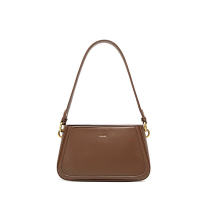 Eleanor Recycled Vegan Shoulder Bag in Espresso