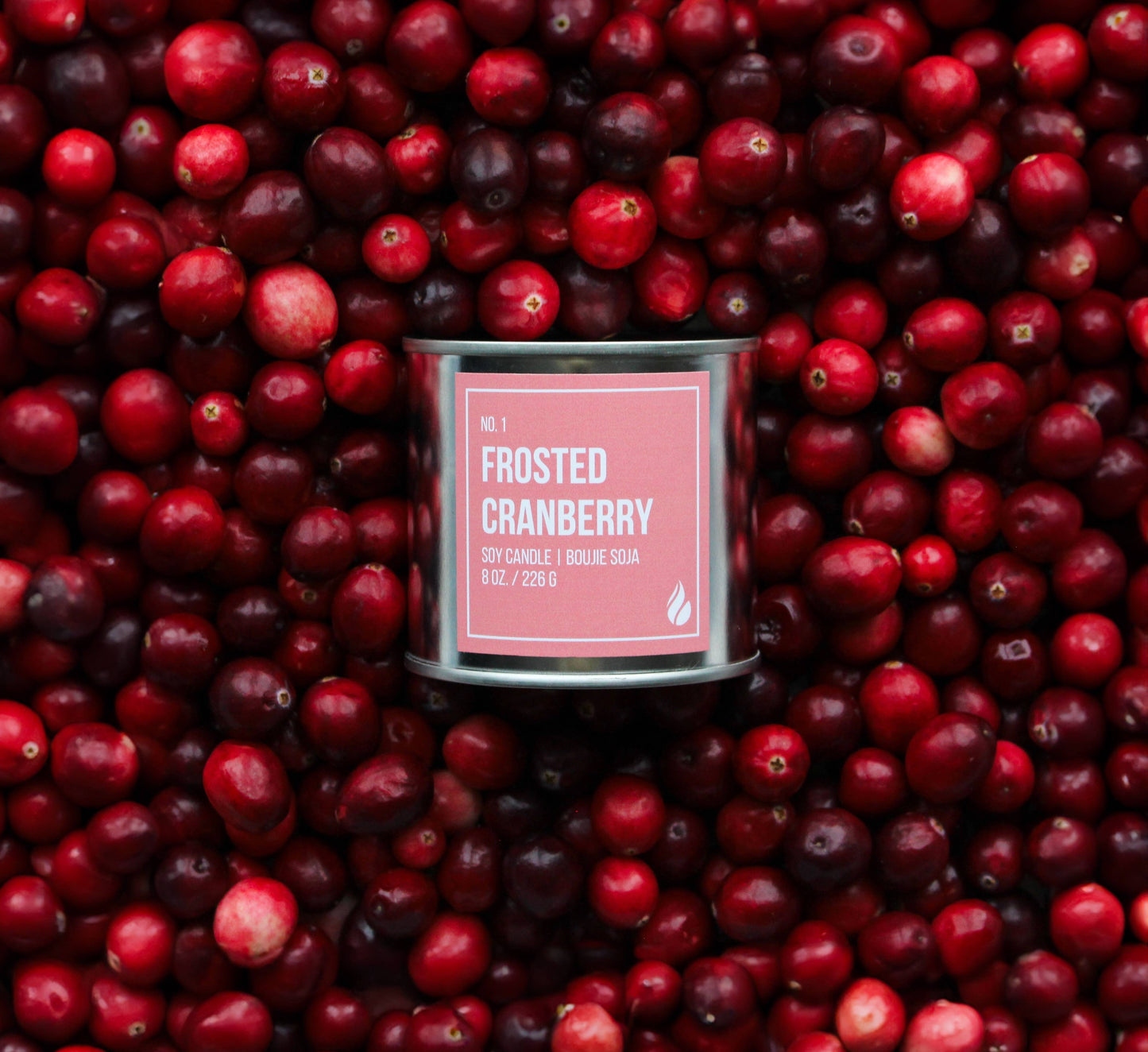 Frosted Cranberry Candle