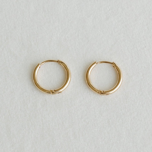 Medium Thin Hoops