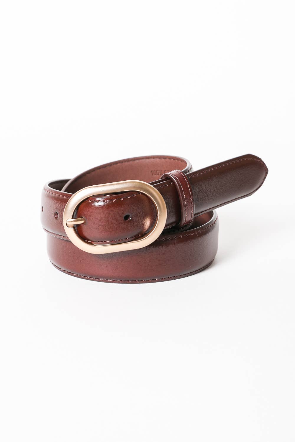 Oval Belt in Brown