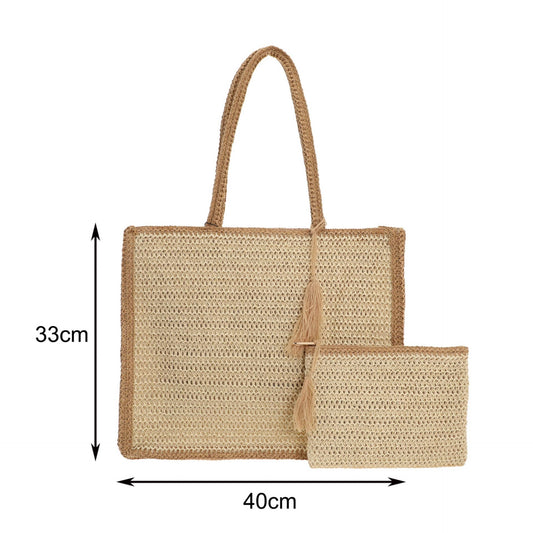 Straw Tote Bag