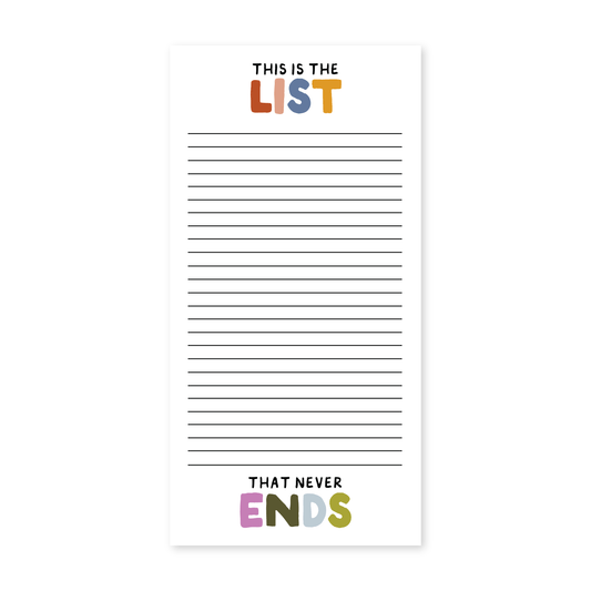 The List That Never Ends Notepad