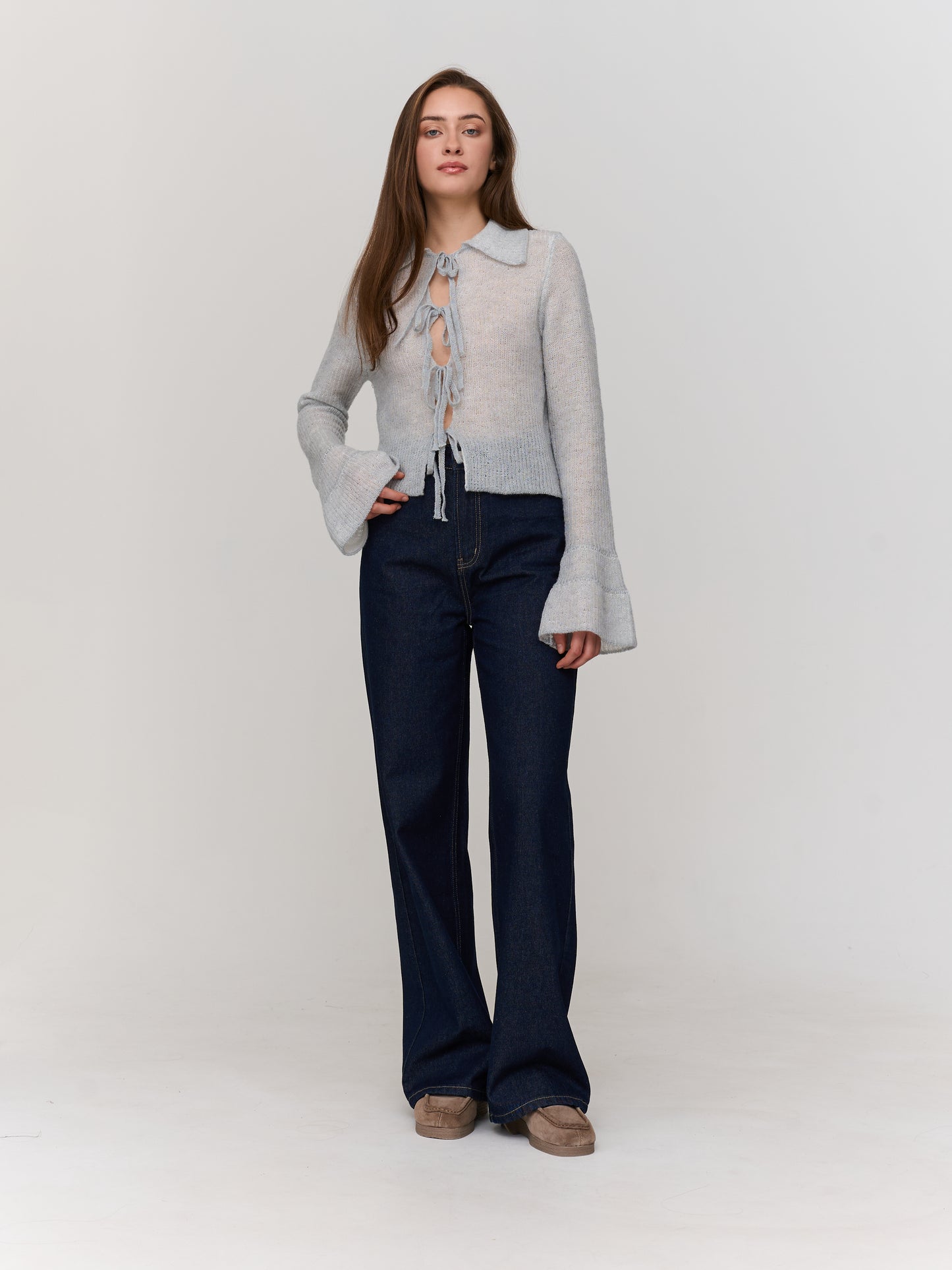 Anna Tie Front Sweater