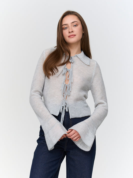 Anna Tie Front Sweater