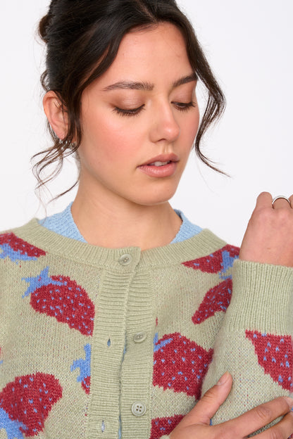 Strawberry Cardigan