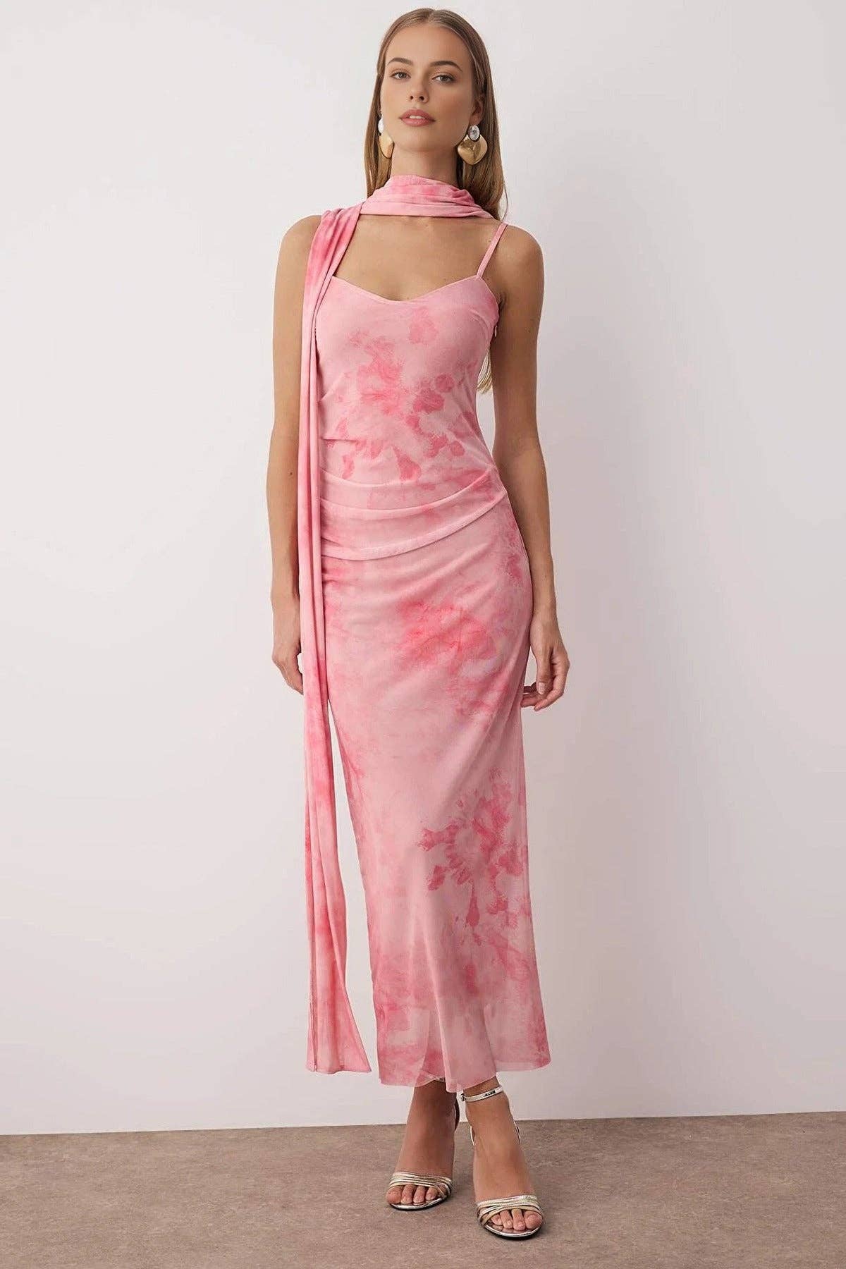 Alexandria Scarf Maxi Dress