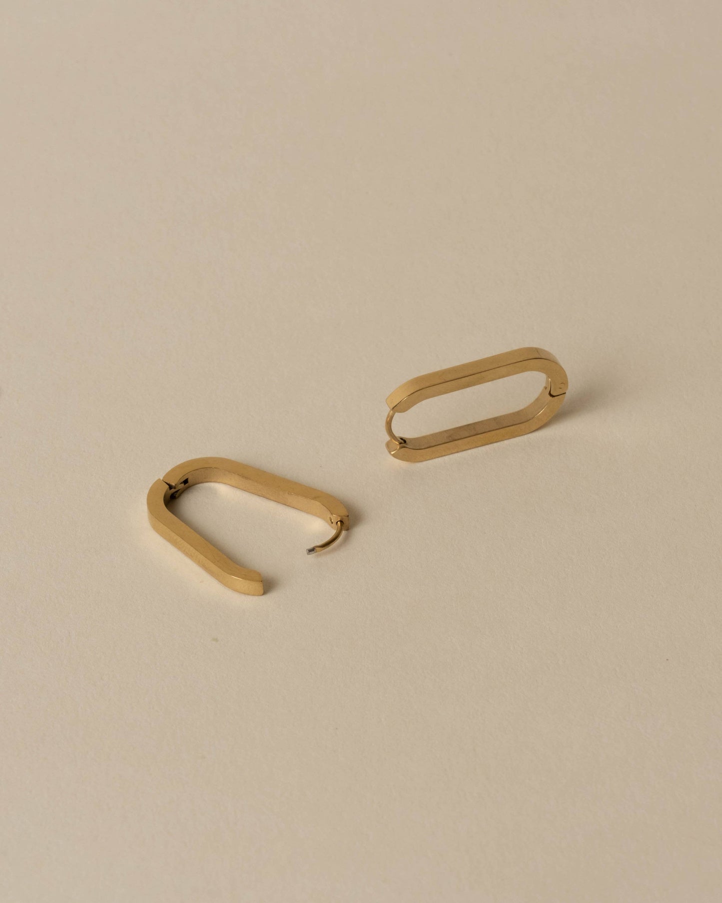 Oval Clasp Hoops