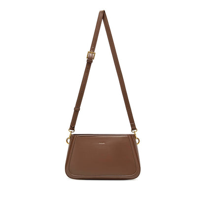 Eleanor Recycled Vegan Shoulder Bag in Espresso