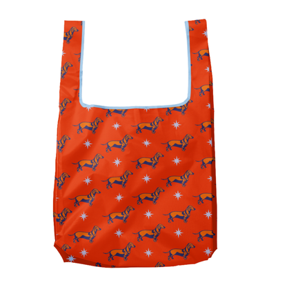 Weenie Starburst Pattern Foldable Nylon Tote