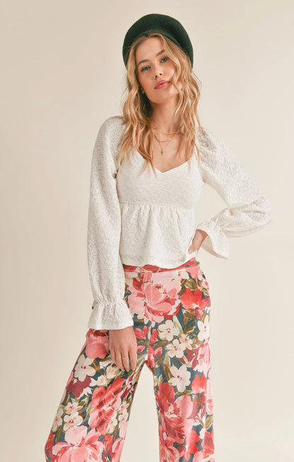 No Fuss Peplum Top