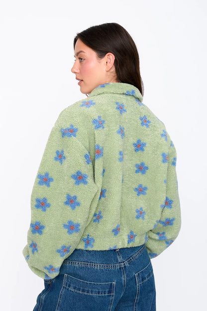 Blaire Floral Half Zip Sweater