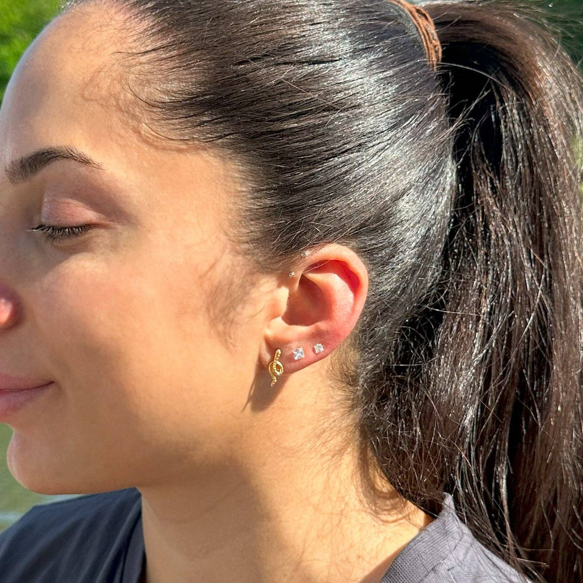 Looping Snake Earrings