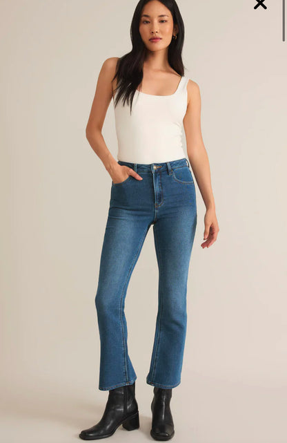 Lia Ankle Kickflare Denim