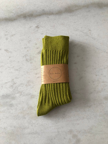 Ribbed Cotton Socks