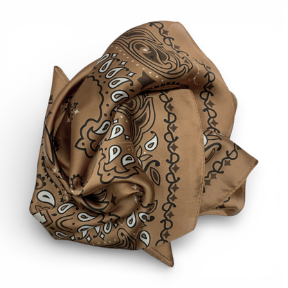 Brown Bandana Scarf
