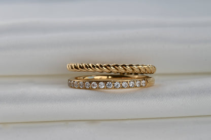 Stacked Double Ring