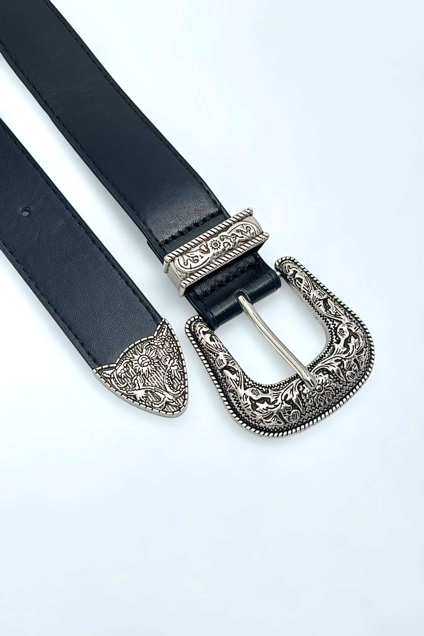 Western Belt in Black