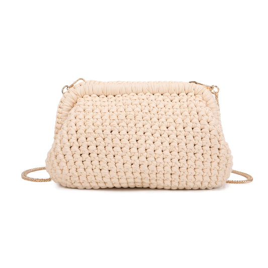 Grace Crochet Metal Clutch