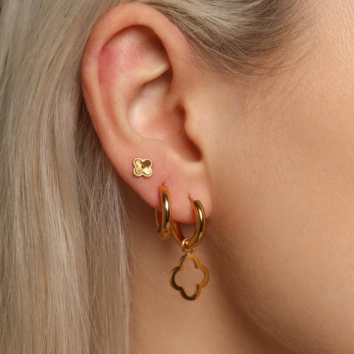 Simple Clover Earrings