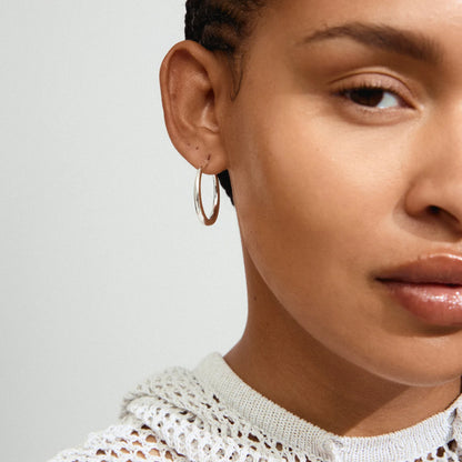 Jorun Earrings in Silver
