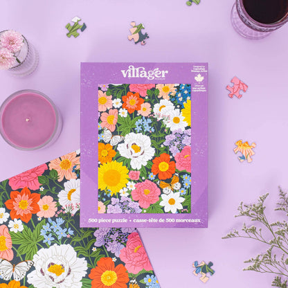 Midnight Blooms 500-Piece Puzzle